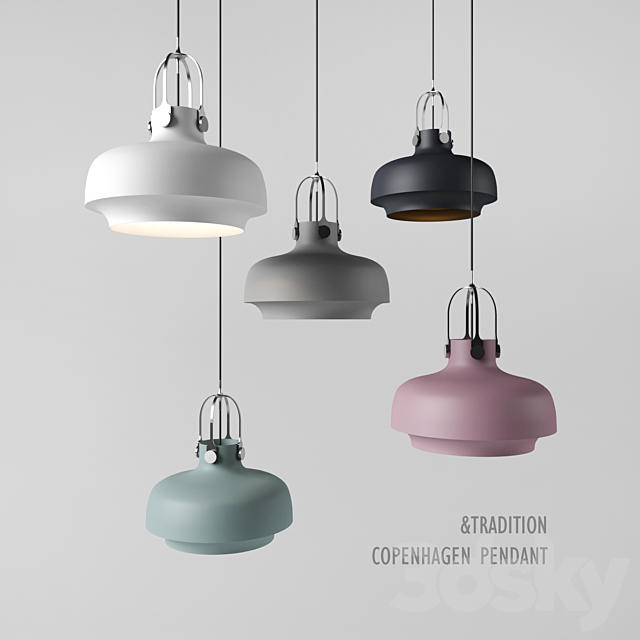 Copenhagen pendant Pendant. Chandelier 3DSMax File - thumbnail 2