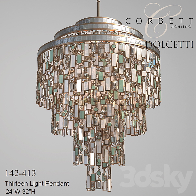 Corbett lighting Dolcett 3ds Max - thumbnail 1