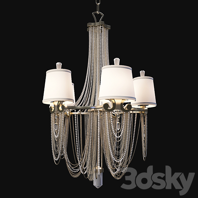 Corbett Lighting Five Light Chandelier 3DSMax File - thumbnail 1