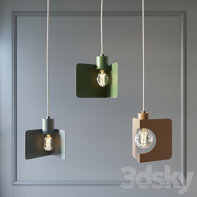 Corner pendant light 3DSMax File - thumbnail 1