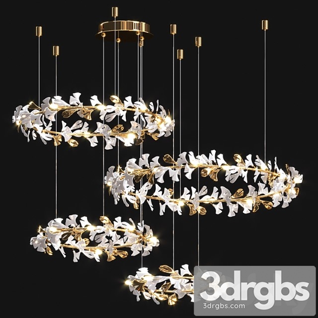 Cosmo Flower Chandelier 2 3dsmax Download - thumbnail 1