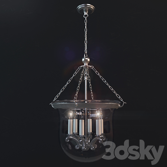 Country Bell Jar Lantern 3DSMax File - thumbnail 1