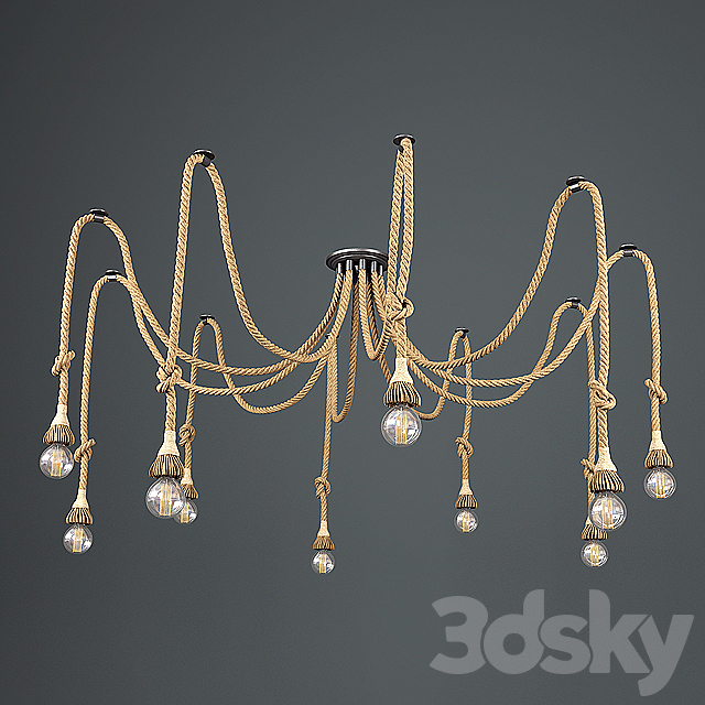 Country Loft pendant lamp 3DSMax File - thumbnail 2