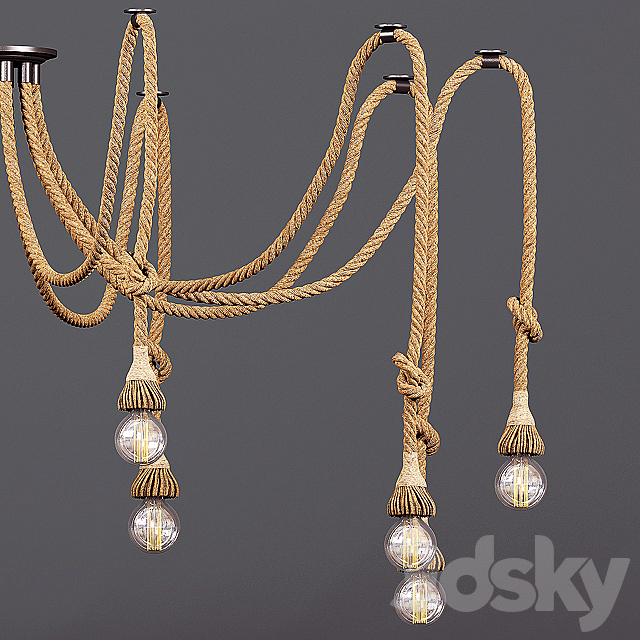 Country Loft pendant lamp 3DSMax File - thumbnail 3