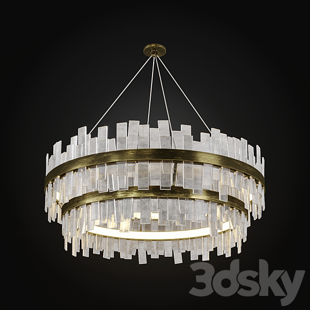 COUPDETAT Aquitaine Chandelier Two Tier 3DSMax File - thumbnail 1