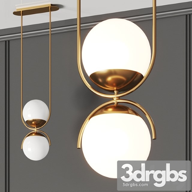 Crate and barrel rondure globe pendant light 3dsmax Download - thumbnail 1