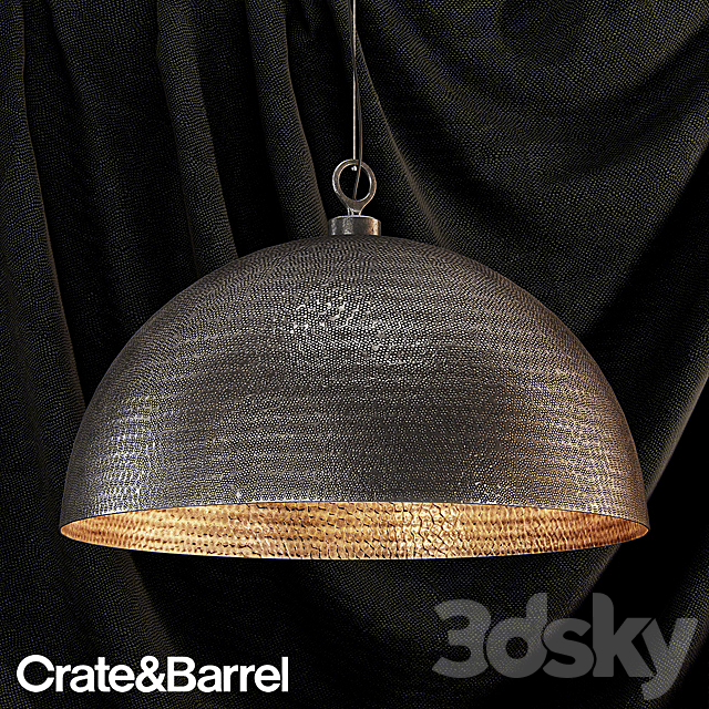 crate & barrel rodan pendant light 3DSMax File - thumbnail 1