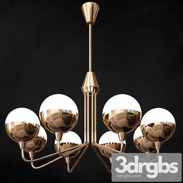 Cristol Tiered Chandelier 3dsmax Download - thumbnail 1