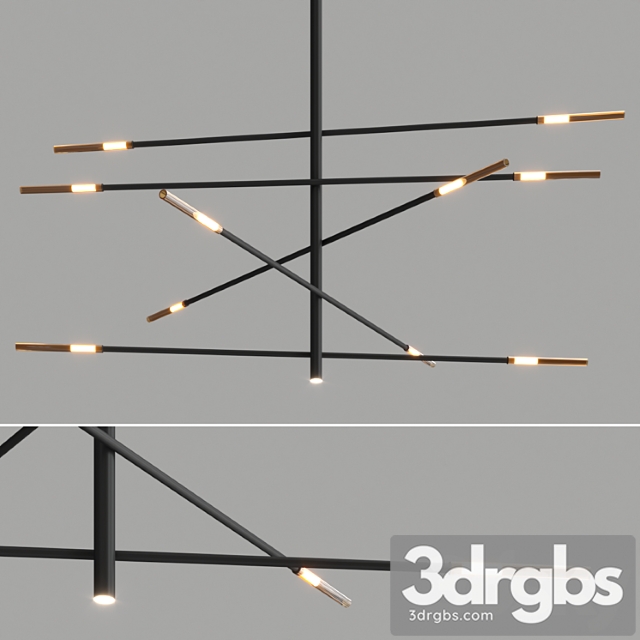 Crossroad chandelier by bonaldo - thumbnail 1