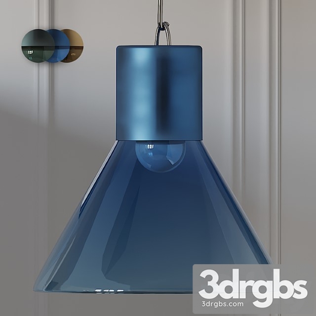 Crowdyhouse funnel pendant lamps 3 colors 3dsmax Download - thumbnail 1