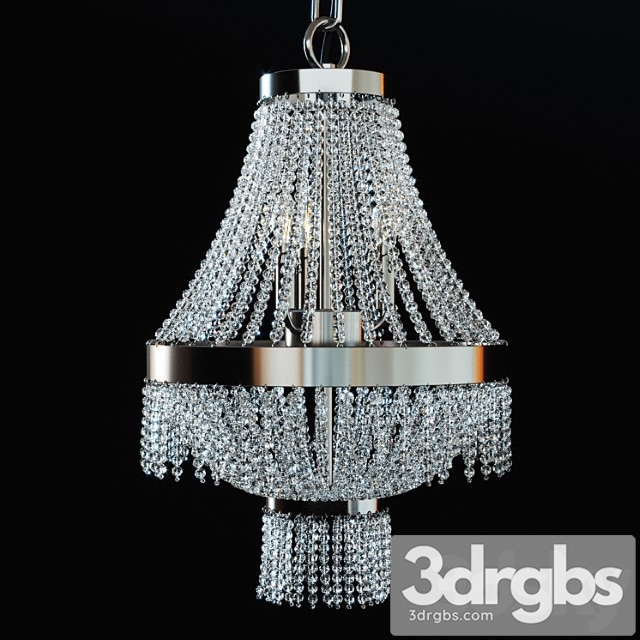 Crystal lamp ideal lux augustus sp4 cromo 3dsmax Download - thumbnail 1