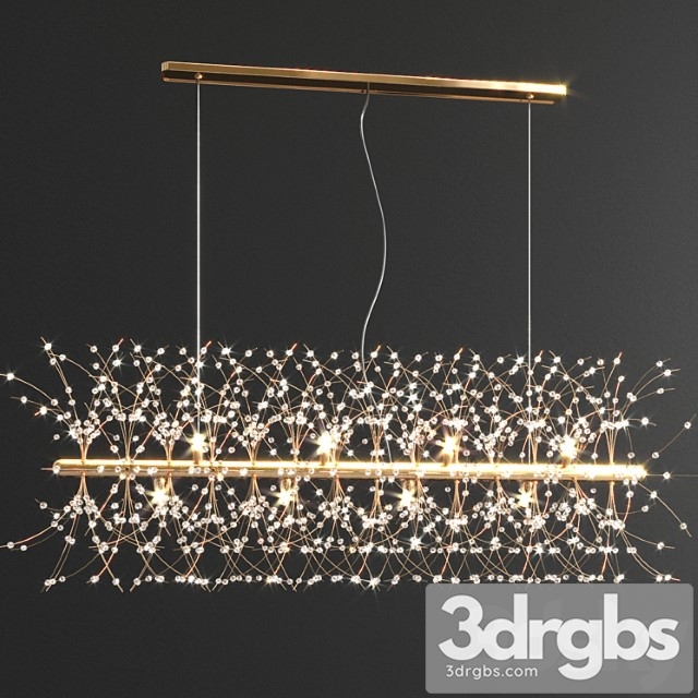 Crystal linear chandelier 1 - thumbnail 1