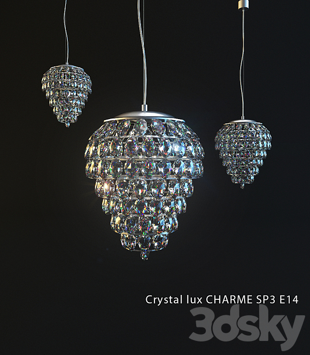 crystal lux CHARME SP3 E14 3DSMax File - thumbnail 1