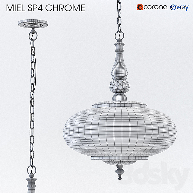 Crystal lux MIEL SP4 CHROME 3DSMax File - thumbnail 2