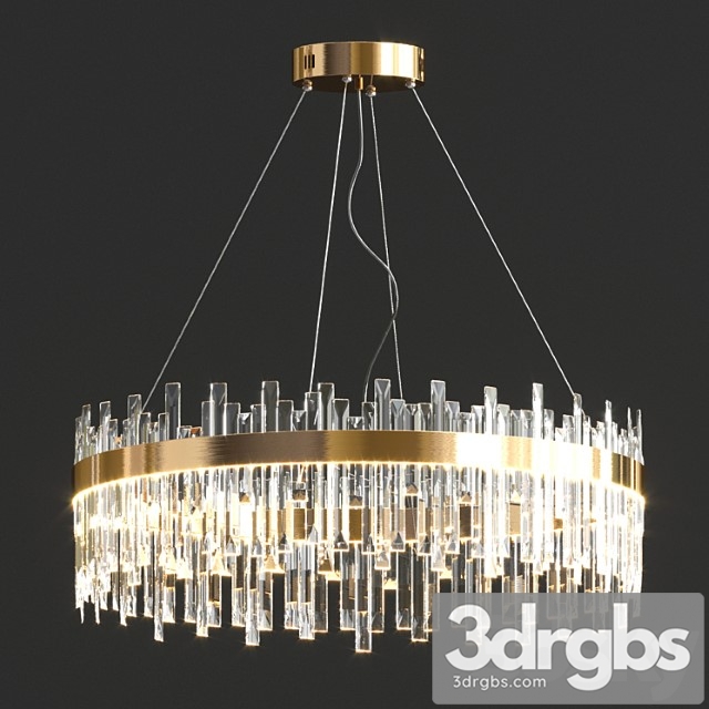 Crystal round chandelier - thumbnail 1