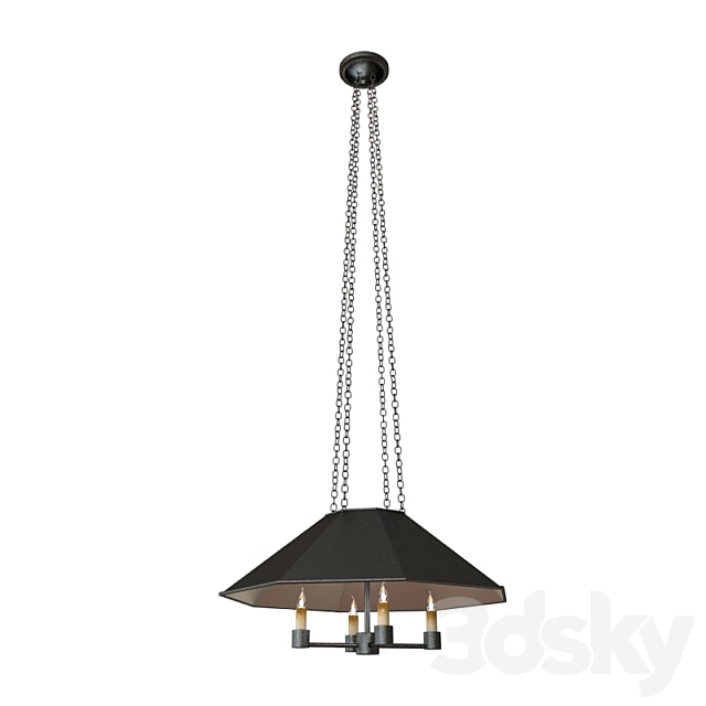 Currey and Company Annandale Pendant Light 3DSMax File - thumbnail 1