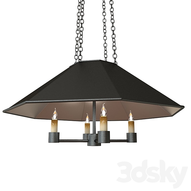 Currey and Company Annandale Pendant Light 3DSMax File - thumbnail 2