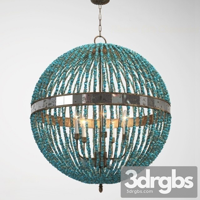 Currey Company Alberto Orb Chandelier 3dsmax Download - thumbnail 1