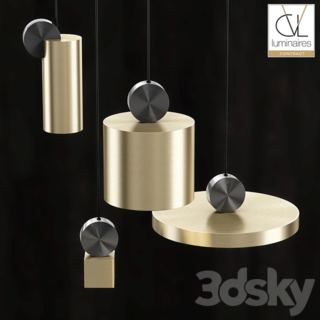 CVL Contract Calé (e) pendant light Collection 3DSMax File - thumbnail 1