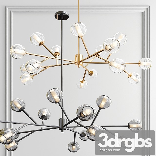 Dainolite horizontal chandelier - thumbnail 1