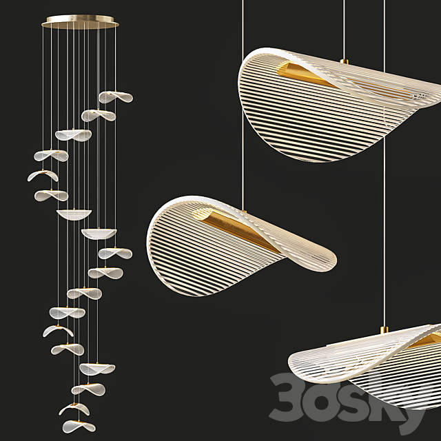 DELFINA lamps 3ds Max - thumbnail 1