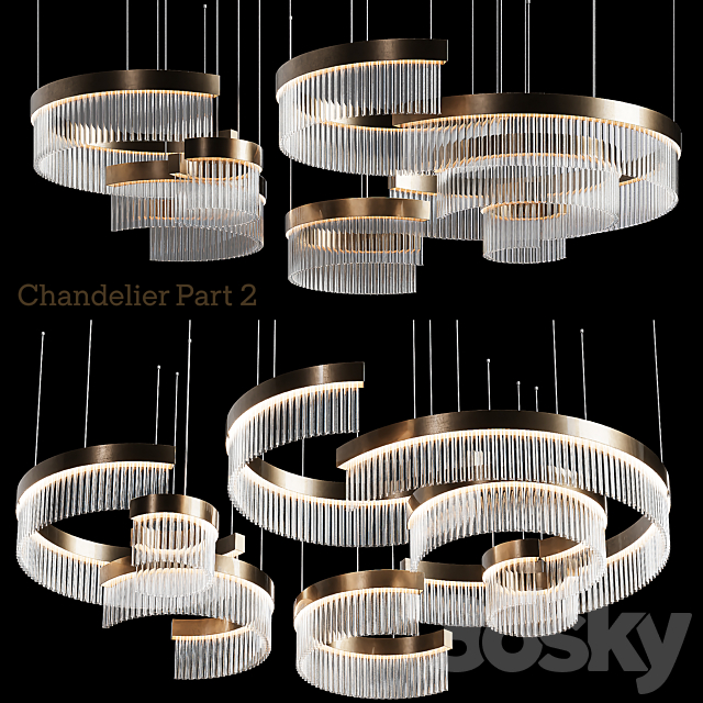 Designer pendant lamp for bedroom 202 3DS Max Model - thumbnail 4