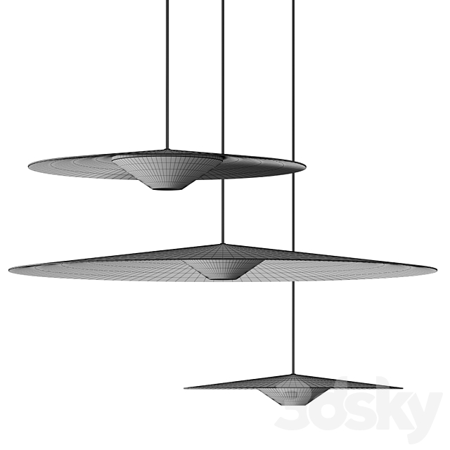 Diesel With Lodes UFO Pendant Lamps 3DS Max Model - thumbnail 4