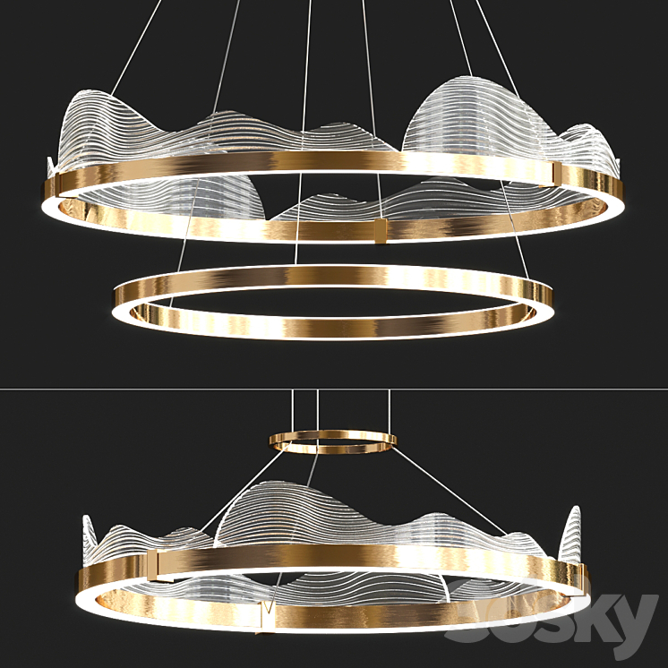 DIGNITY Lampatron Chandelier 3DS Max Model - thumbnail 3