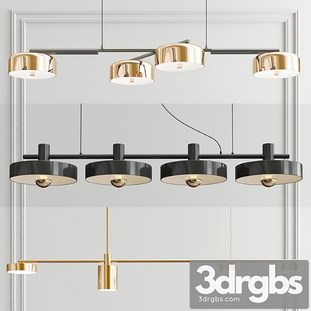 Diner Pendant Light 3 Types 3dsmax Download - thumbnail 1