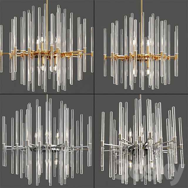 DIVINE Wide Chandelier 3ds Max - thumbnail 2