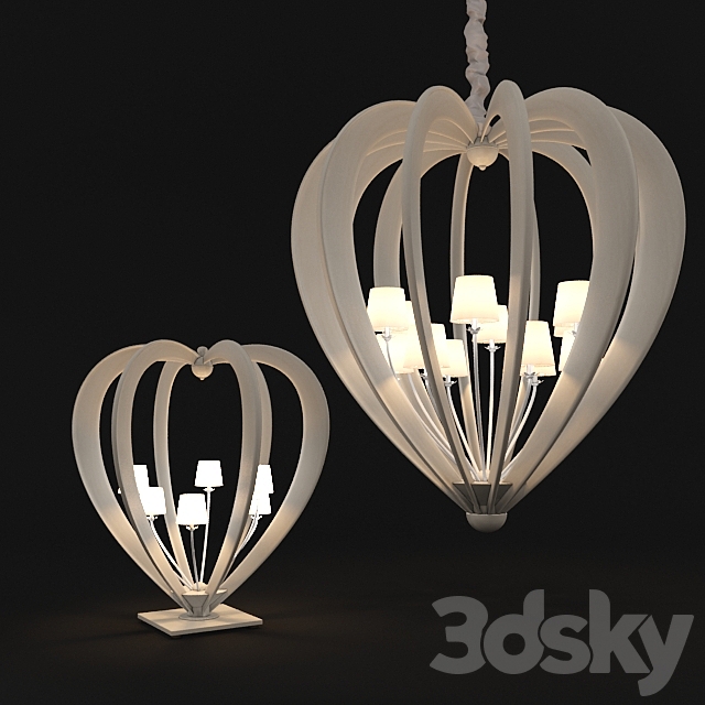 Dolfi heart light 3DS Max Model - thumbnail 2