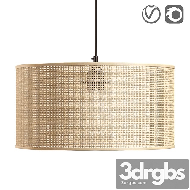 Dolkie wicker rattan lampshade or chandelier - thumbnail 1