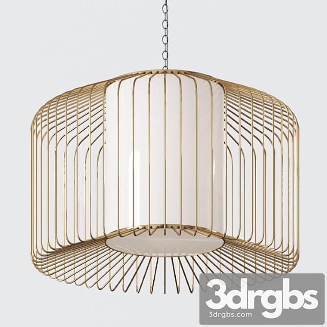 Dragonfly Bi Tsprn Homoood Pendant Lamp 3dsmax Download - thumbnail 1