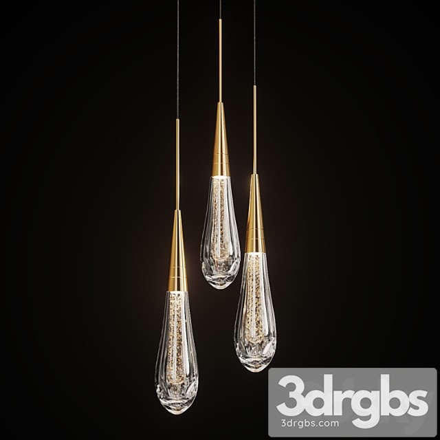 Drop shaped pendant lamp fial 3dsmax Download - thumbnail 1