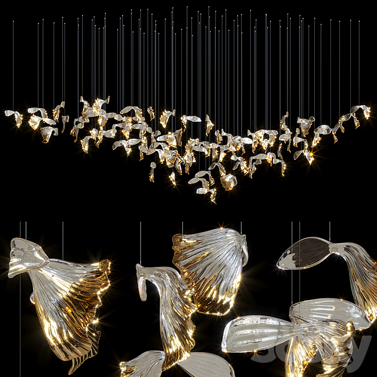 Droplight Vargov Design – Goldfish 3DS Max Model - thumbnail 1