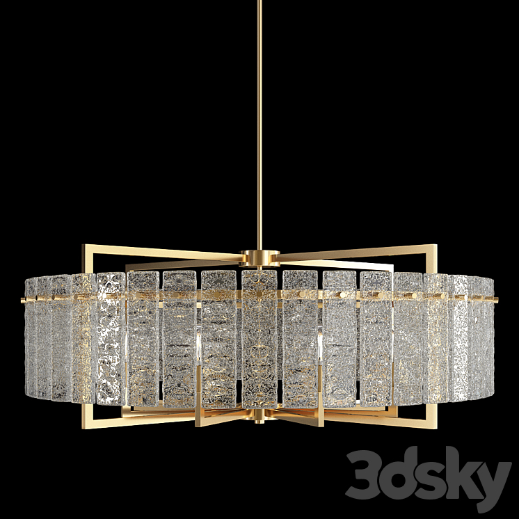 Drum Chandelier 3DS Max Model - thumbnail 1