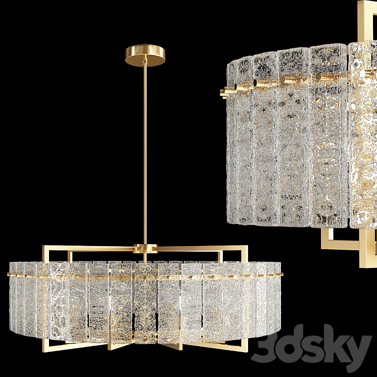 Drum Chandelier 3DS Max Model - thumbnail 2