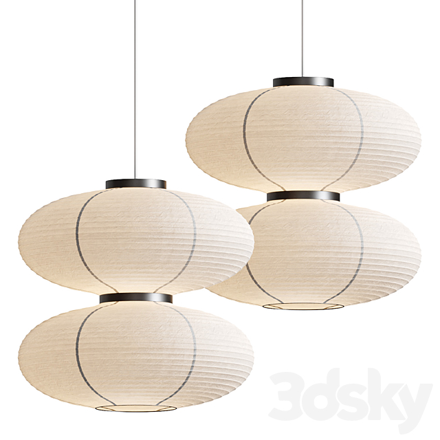 Dual pendant lamp 3DSMax File - thumbnail 1