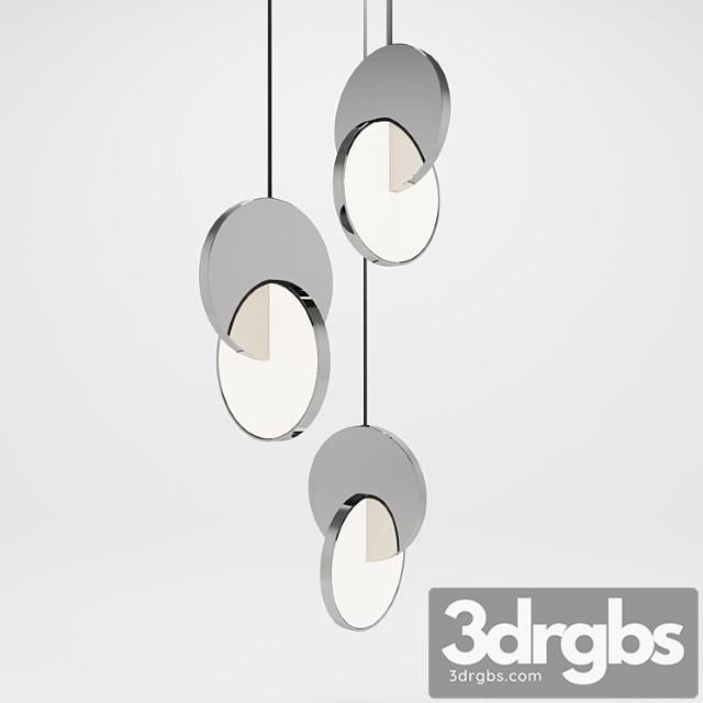 Eclipse chandelier 3 piece 3dsmax Download - thumbnail 1