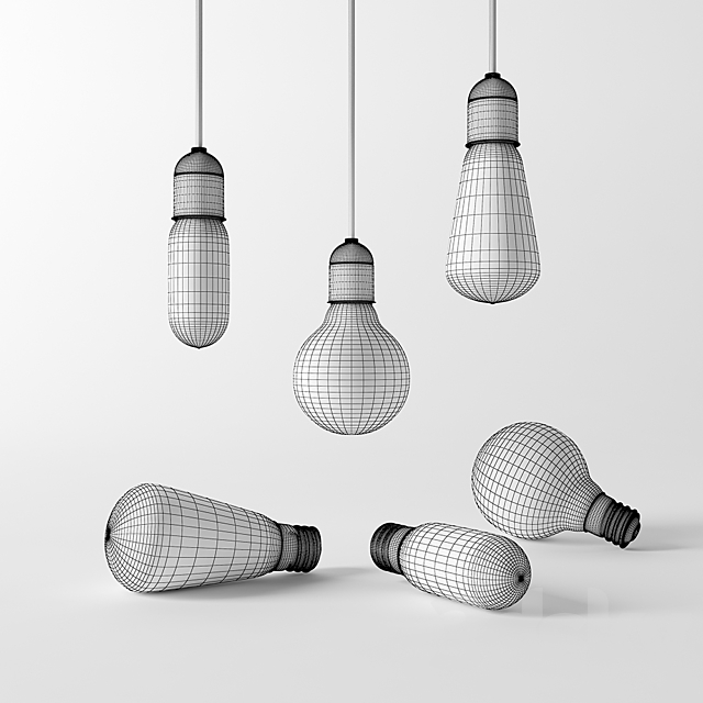 Edison Lamp 3DS Max Model - thumbnail 2