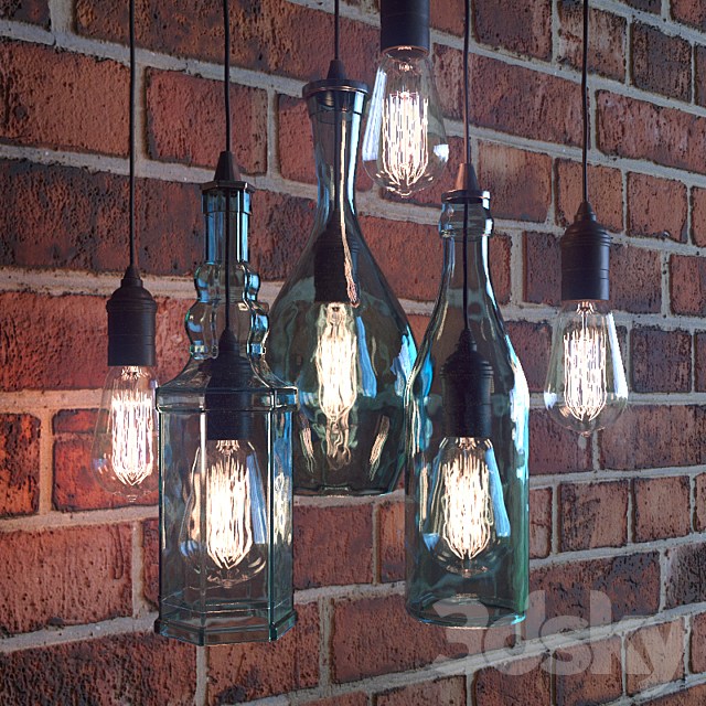 Edison Lamp Bottle 3DSMax File - thumbnail 2