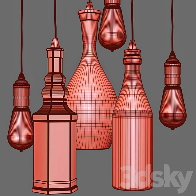 Edison Lamp Bottle 3DSMax File - thumbnail 3