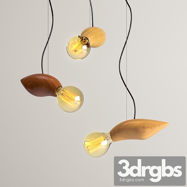 Edison Wood Lamp 1 3dsmax Download - thumbnail 1