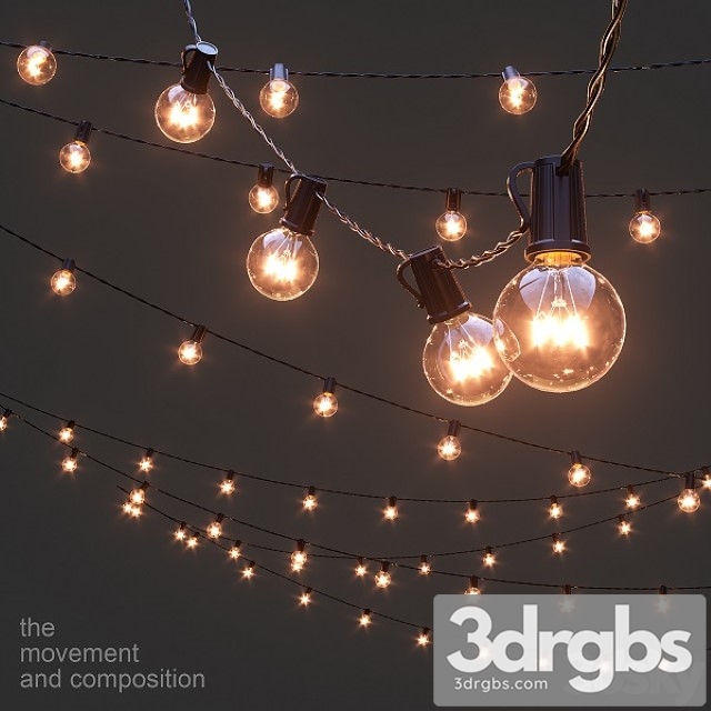 Editable Garland Retro 3dsmax Download - thumbnail 1