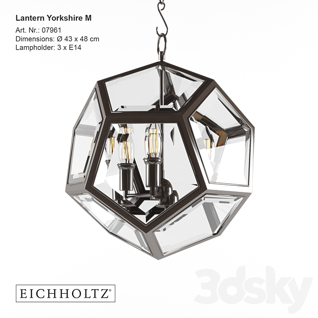 Eichholtz _ Lantern Yorkshire 3DS Max Model - thumbnail 2