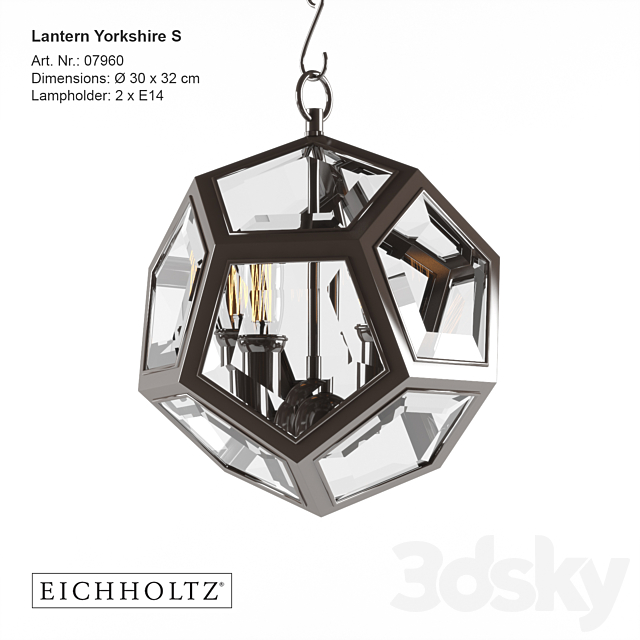 Eichholtz _ Lantern Yorkshire 3DS Max Model - thumbnail 3