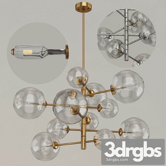 Eichholtz chandelier argento s 111976 112077 3dsmax Download - thumbnail 1