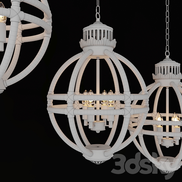 Eichholtz Chandelier Impero 3DS Max Model - thumbnail 2