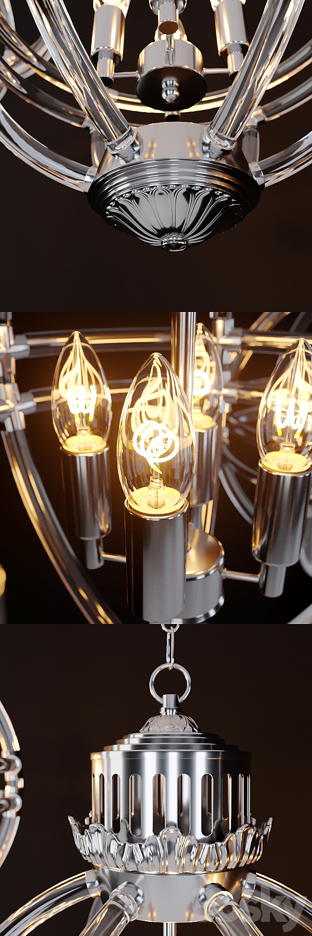 Eichholtz Chandelier Impero 3DS Max Model - thumbnail 3