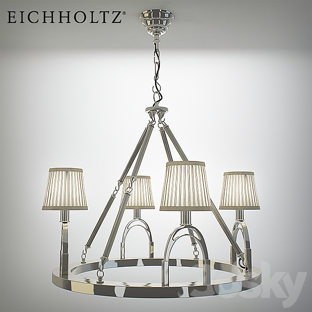 Eichholtz – Chandelier jigger nickel finish 3DSMax File - thumbnail 1